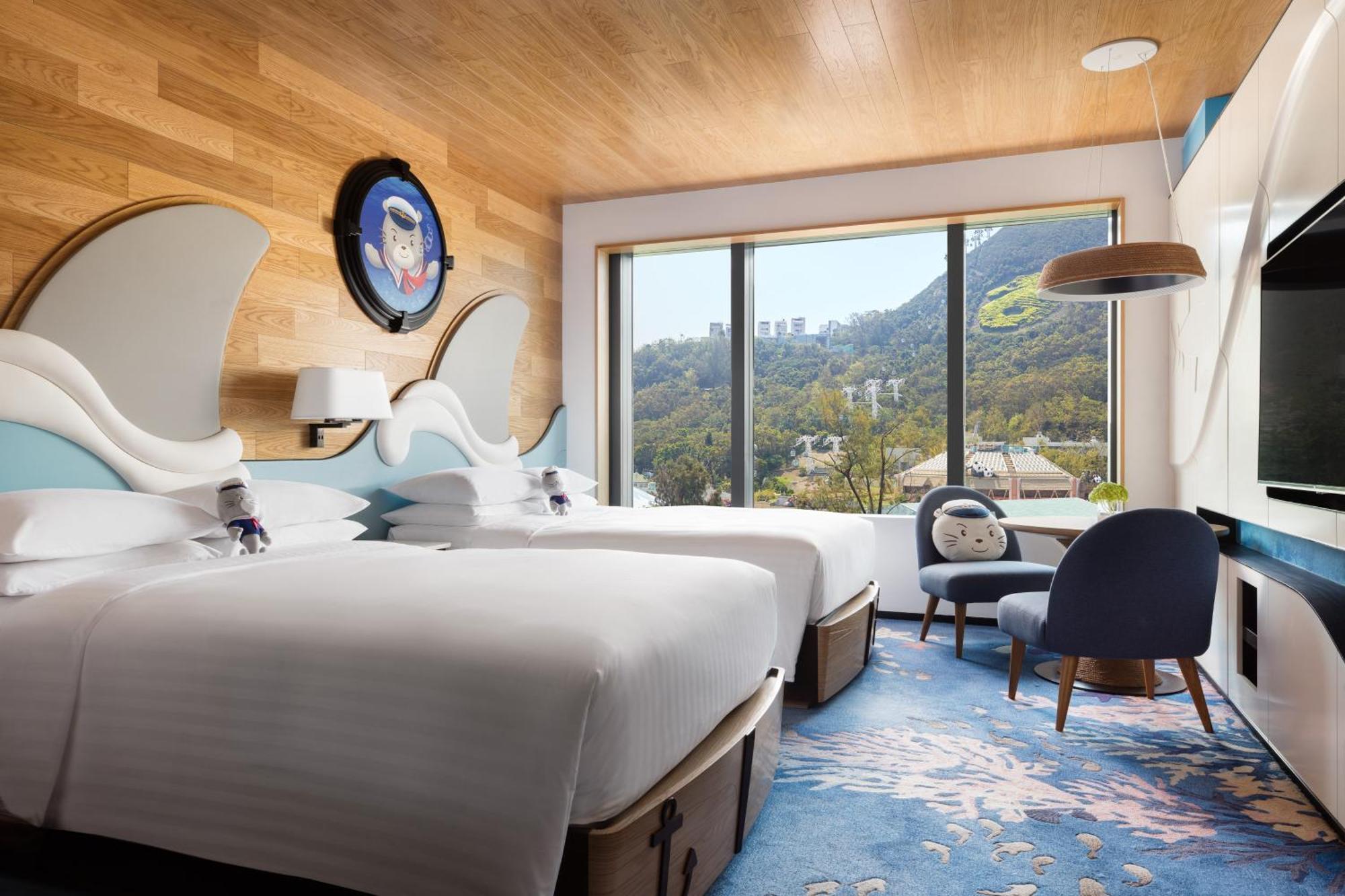 Whiskers Submarine Themed Room with 2 Double Beds