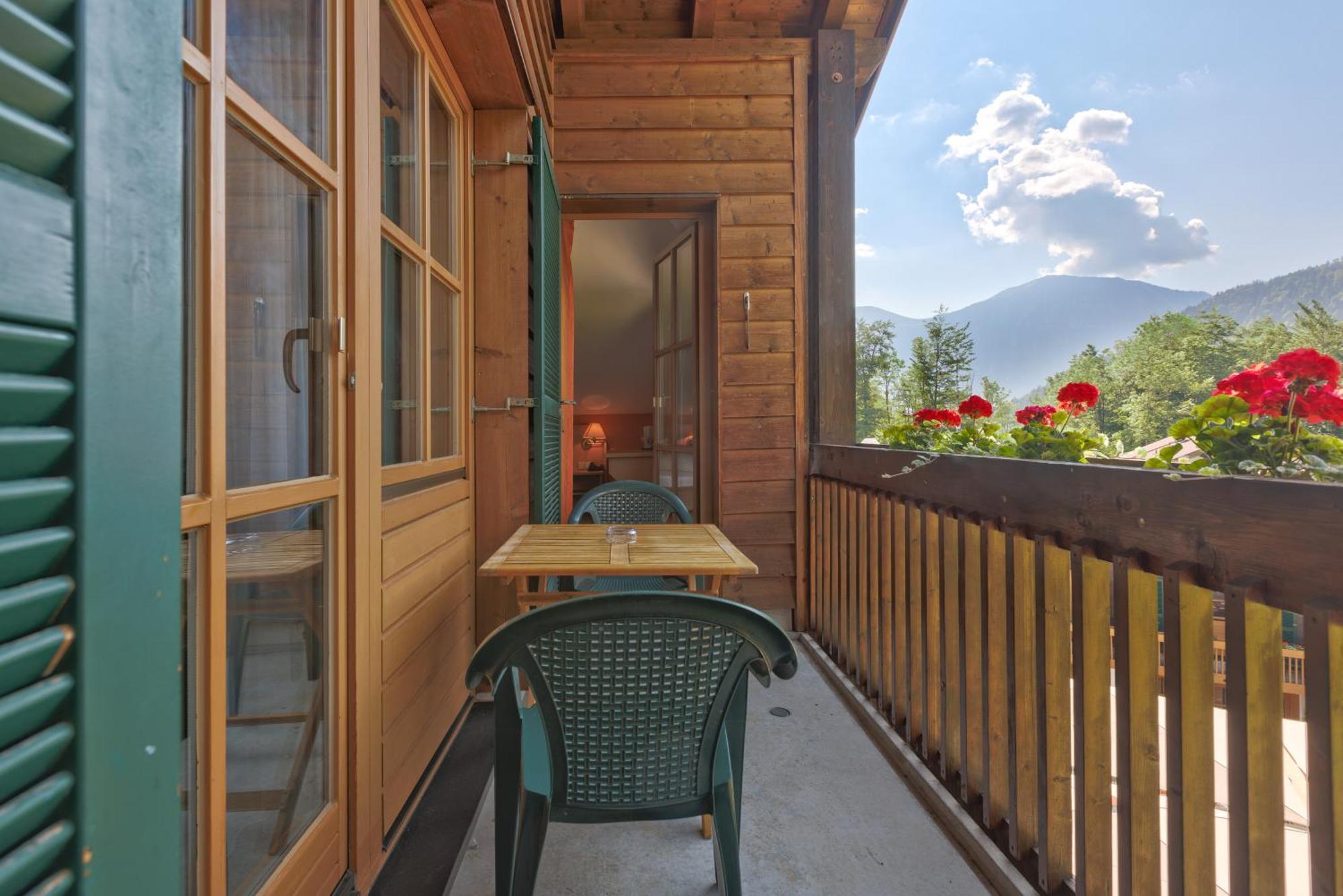 Comfort Einzelzimmer mit Bergblick und Gemeinschaftsbalkon