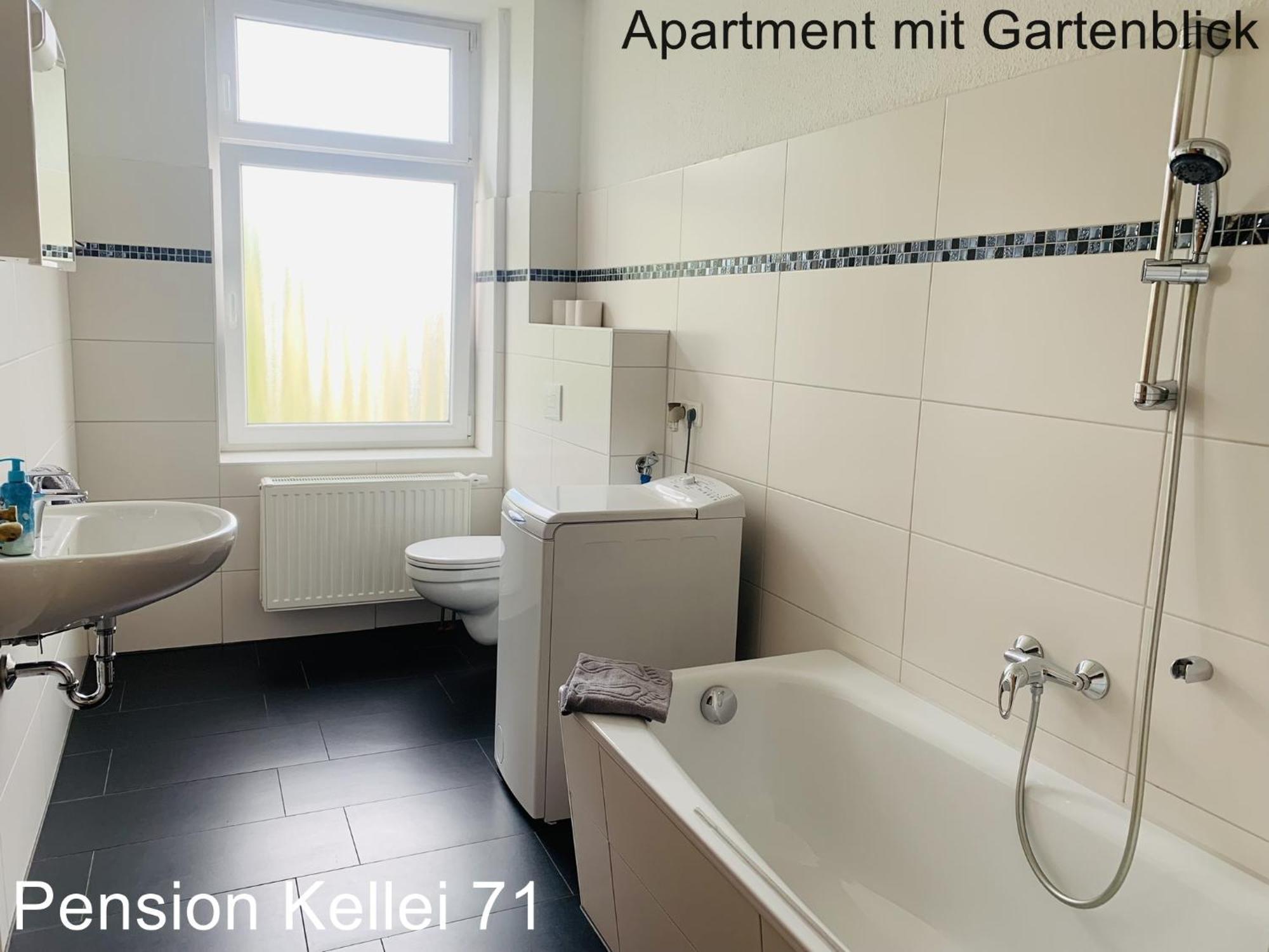 Apartment mit Gartenblick
