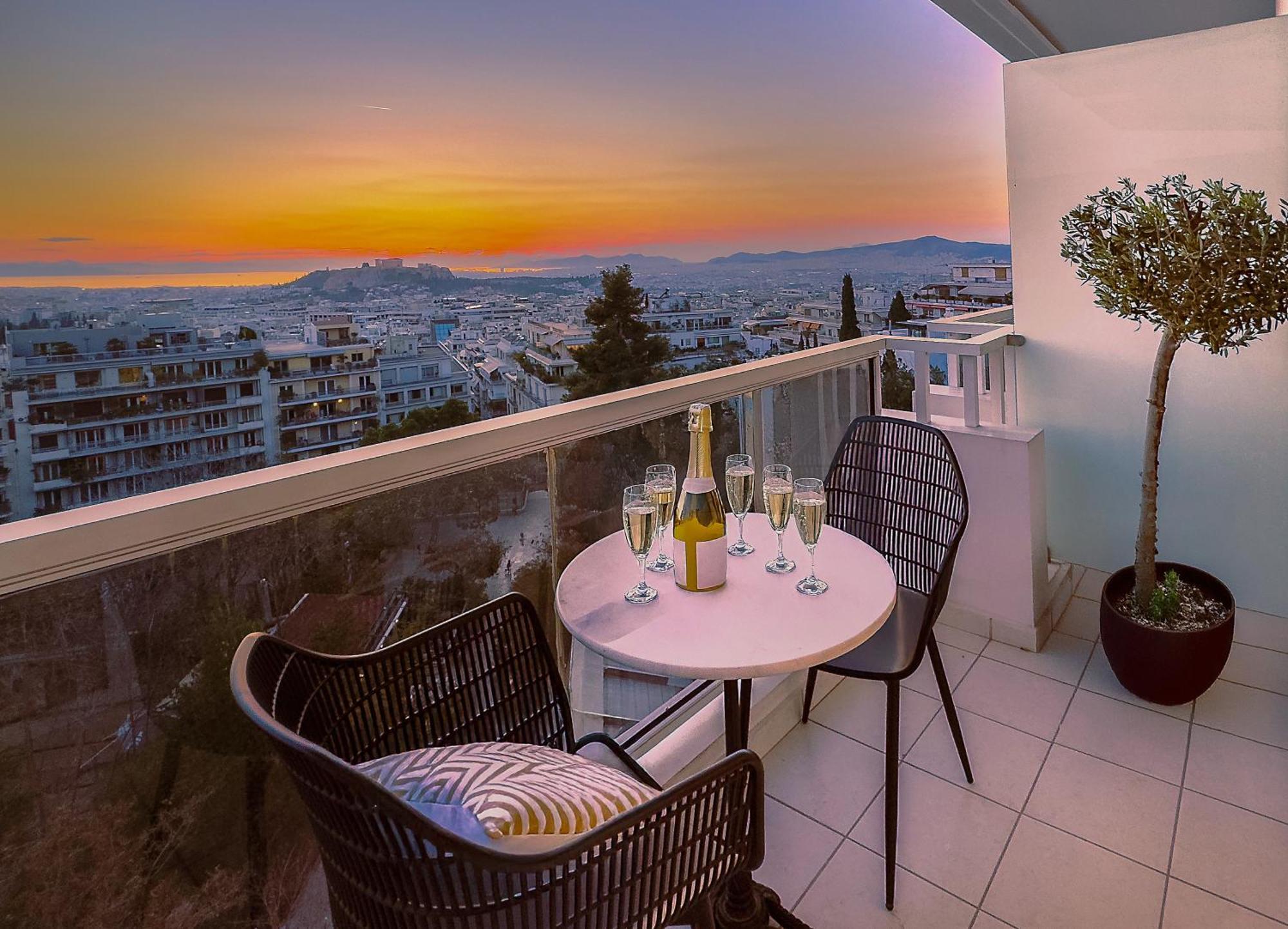 Premium Room with Private Balcony & Panoramic Acropolis View