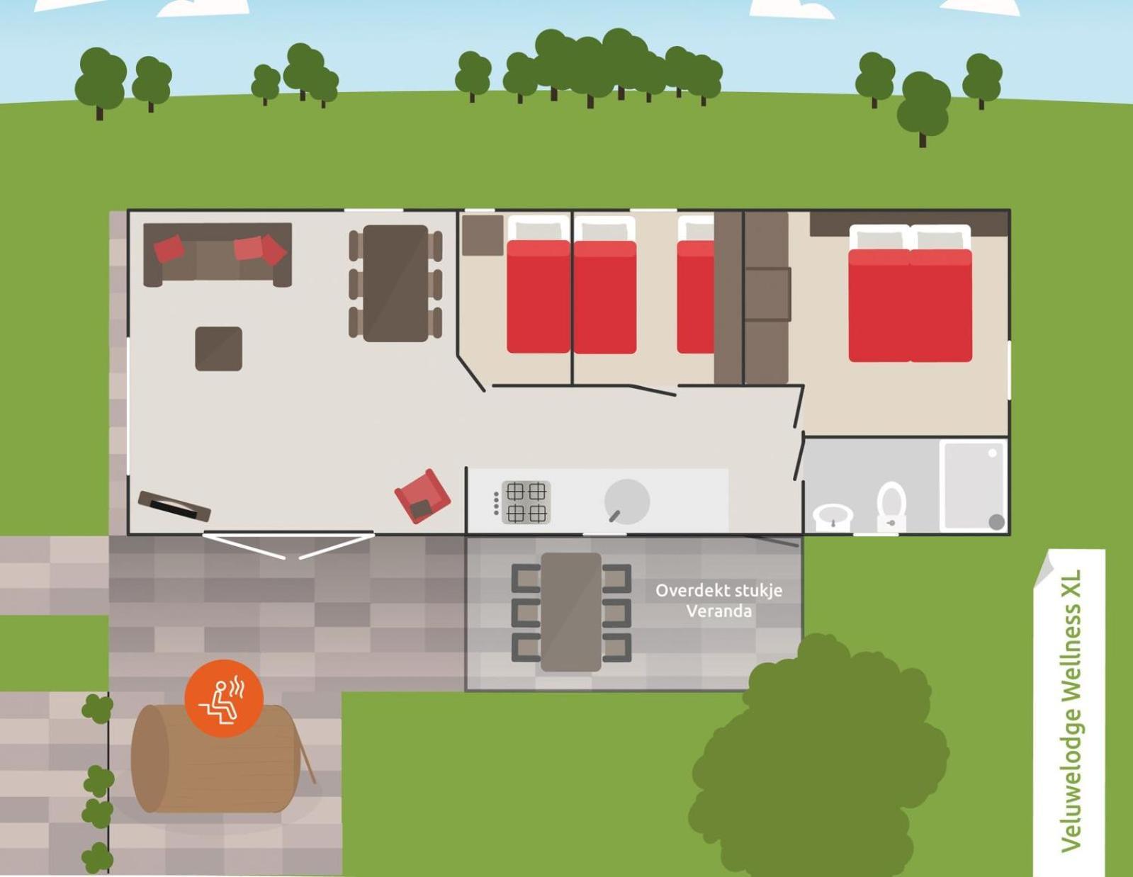 Chalet met 3 Slaapkamers
