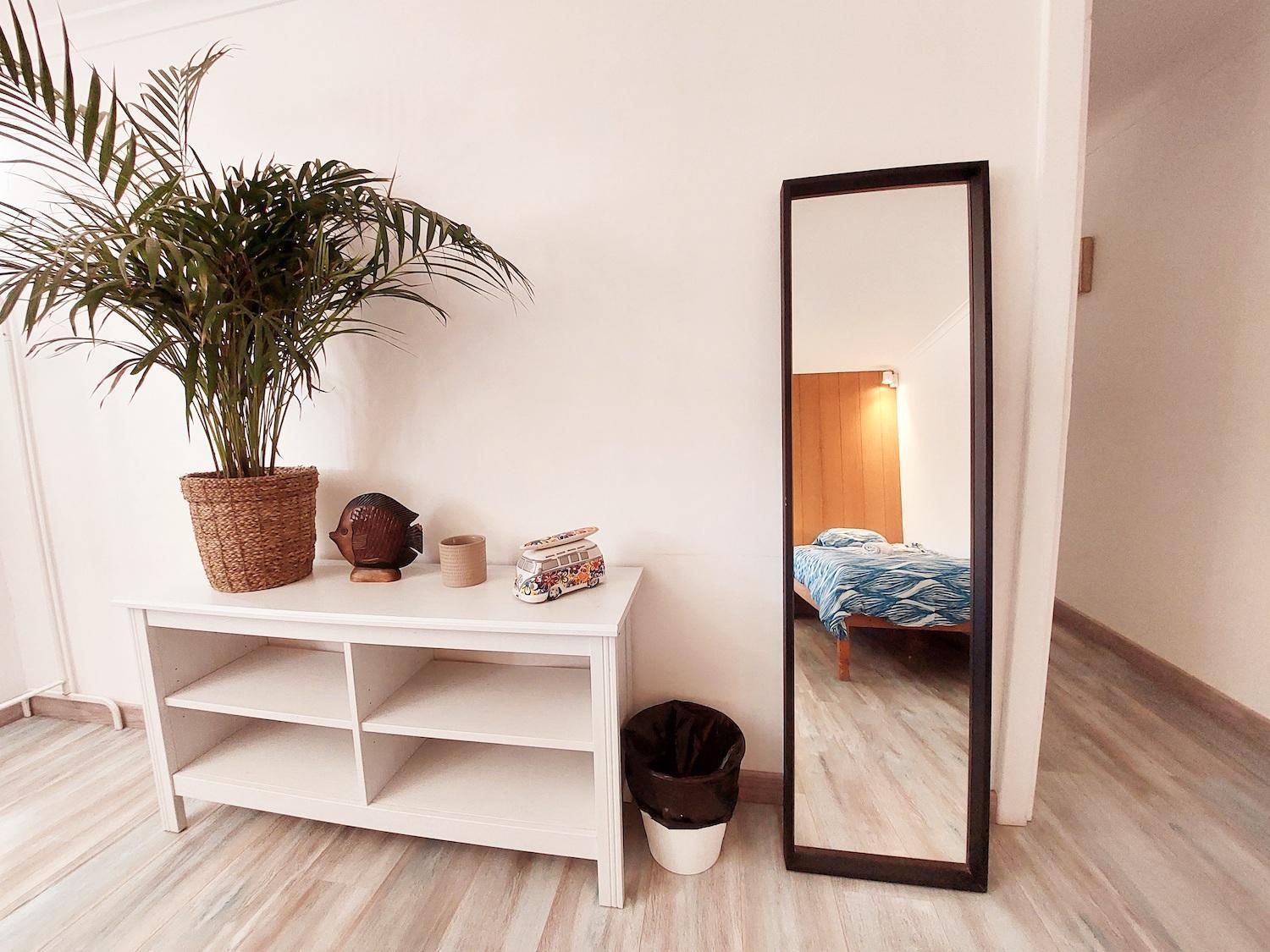 Quarto Triplo com Vista do Jardim