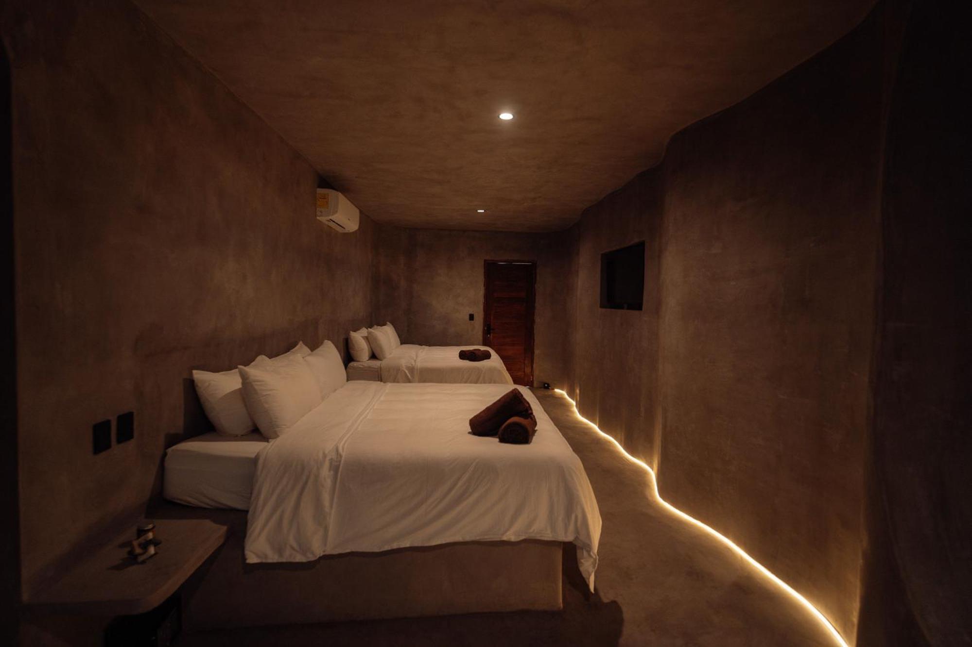 Room with Two King Beds with Street View and Private Bathroom