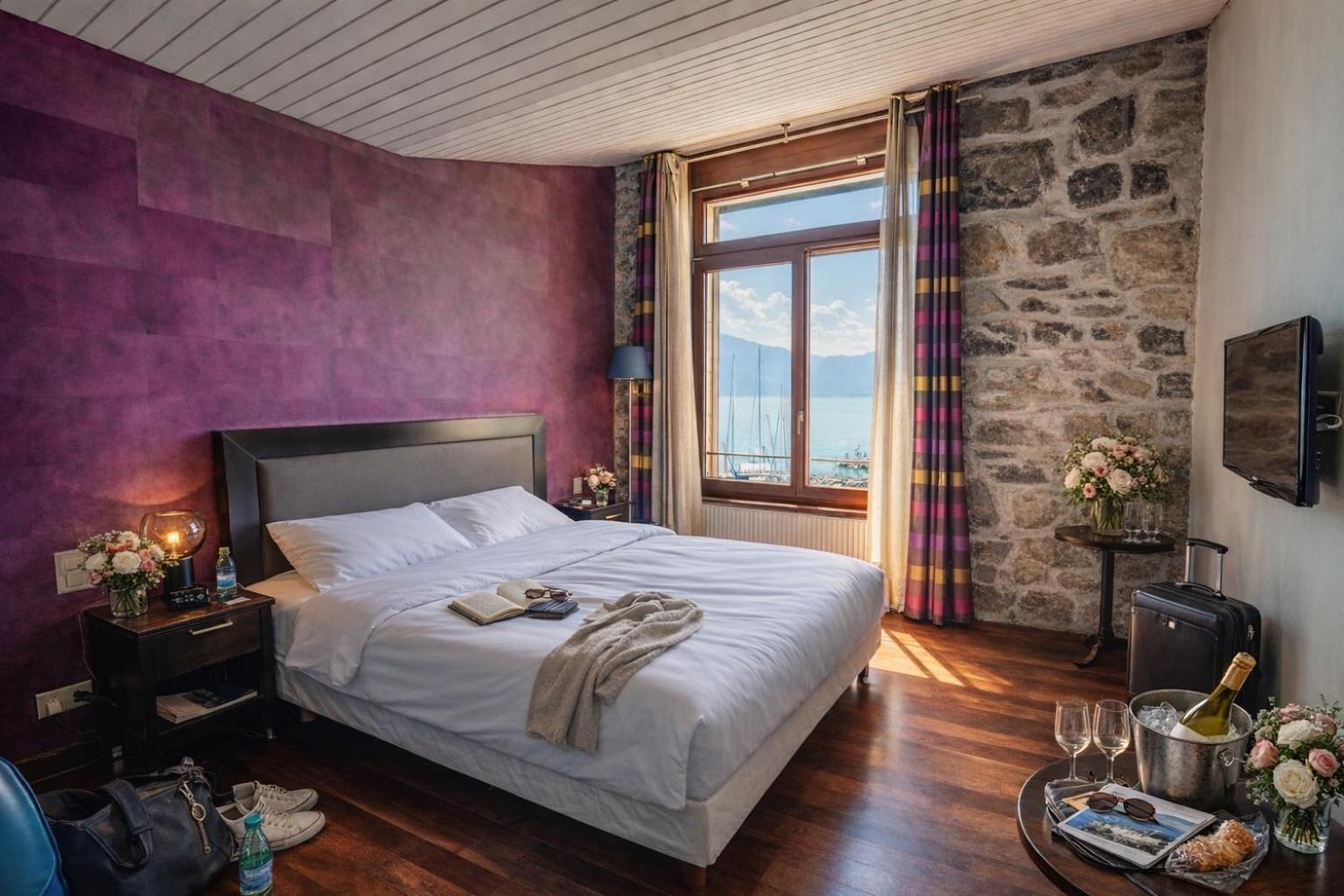 Chambre Supérieure - Vue sur Alpes et Lac Léman