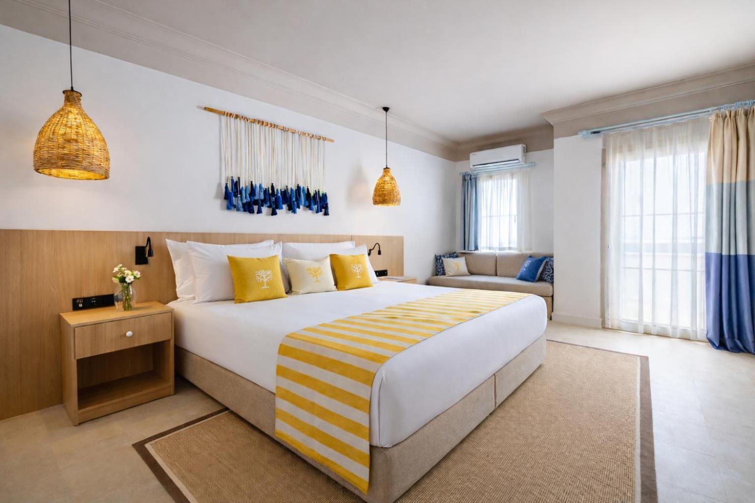 Superior Tweepersoonskamer met 2 Aparte Bedden en Uitzicht op Zee