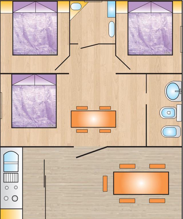 Bungalow (4 Adulti + 2 Bambini)