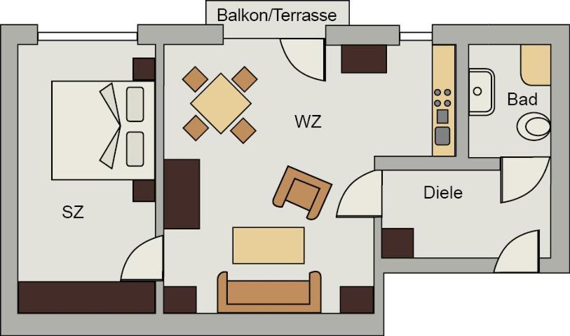2-Zimmer-Apartment