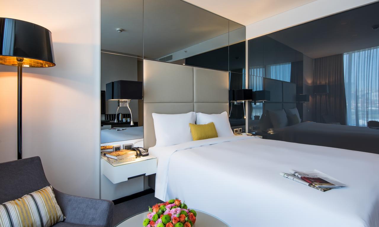 Kamer met Kingsize Bed en Uitzicht op de Stad
