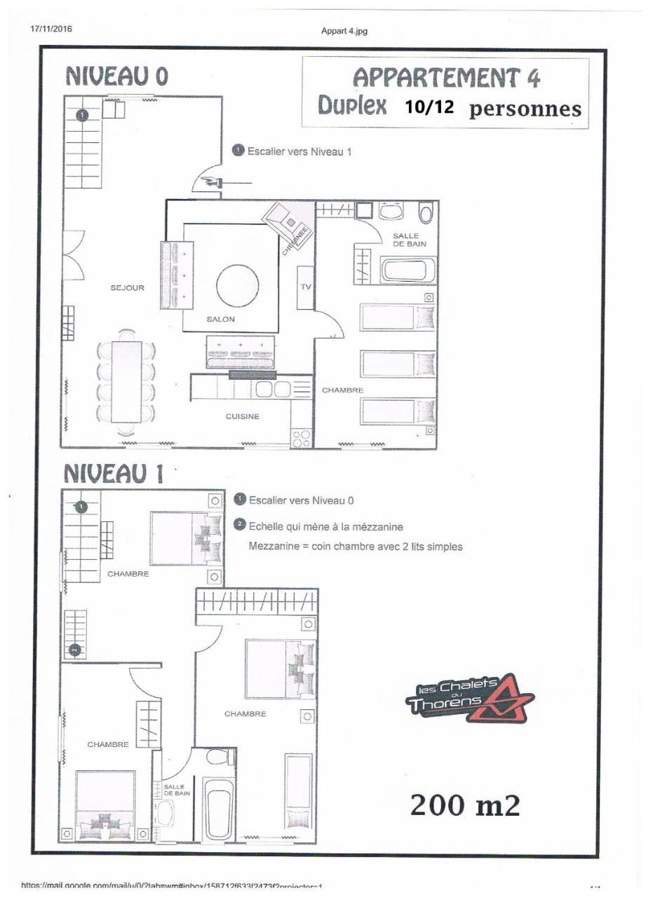 Appartement 3 Chambres (4-8 Adultes)