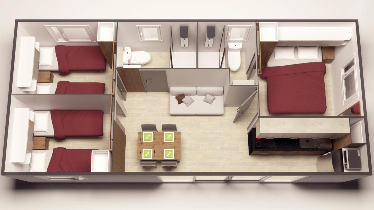 Familie Prestige Stacaravan met 3 Slaapkamers