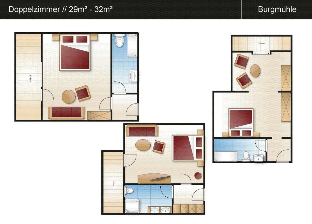 Doppelzimmer mit Balkon