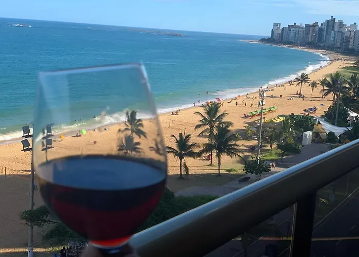 Apart-Hotel Com Varanda De Frente Para O Mar Da Praia Da Costa Vila Velha 