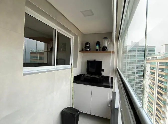 Linda Cobertura Vista Mar No Residencial Affinity Aparthotel Praia Grande 