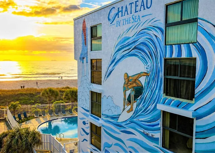 Chateau By The Sea - Cocoa Beach Oceanfront Pet-Friendly Condos With Rooftop Deck & Heated Pool